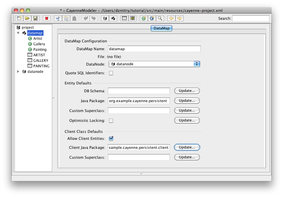 datamap enableclient