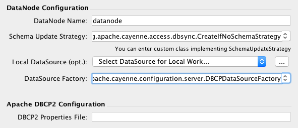 ext dbcp setup